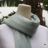 Kaschmirtuch "Gokul" – Blau, 100 % Kaschmir, handgewebt