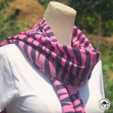Kaschmirtuch "Srinagar" (श्रीनगर) – Rosa, handgewebt