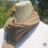 Kaschmirtuch "Haati" – Beige, handgewebt