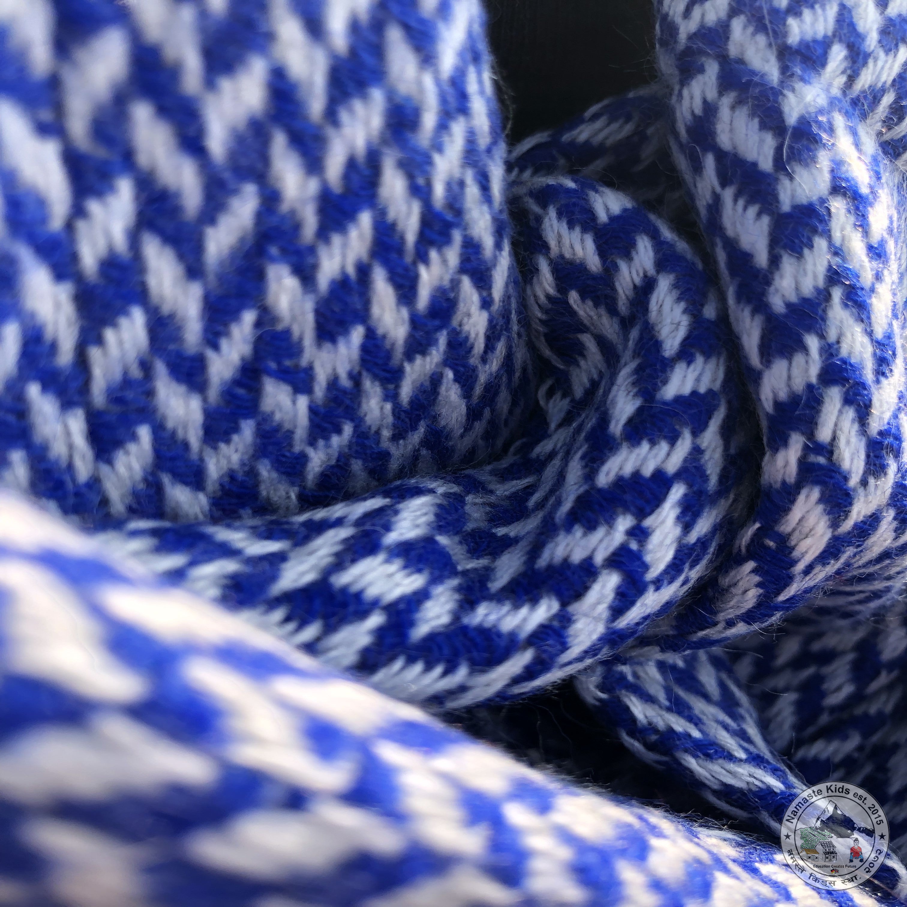 Schal "Simikot" – Blau, handgewebt