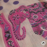 Kaschmirtuch "Chokho" (चोखो) – Lila, handgewebt