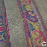 Kaschmirtuch "Haati" – Beige, handgewebt
