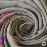Kaschmirtuch "Haati" – Beige, handgewebt