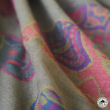 Kaschmirtuch "Haati" – Beige, handgewebt