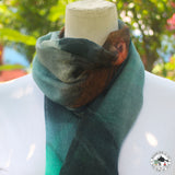 Kaschmirtuch "Lakhu" (लाखु) – Türkis, handgewebt