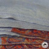 Kaschmirtuch "Parva" (पर्व) – Blau, handgewebt