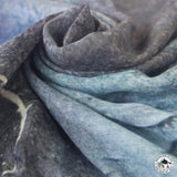Kaschmirtuch "Itihash" (इतिशाश) – Blau, handgewebt