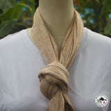 Kaschmirtuch "Fulkumari" (फूलकुमारी) – Beige, handgewebt