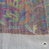 Kaschmirtuch "Fulkumari" (फूलकुमारी) – Beige, handgewebt
