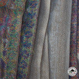 Kaschmirtuch "Fulkumari" (फूलकुमारी) – Beige, handgewebt