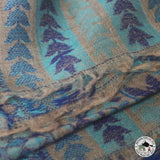 Kaschmirtuch "Swotantra" (स्वोतन्त्र) – Türkis, handgewebt