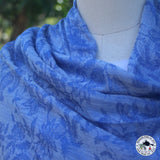 Kaschmirtuch "Taal" (ताल) – Blau, handgewebt
