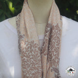 Kaschmirtuch "Kharani" (खरानी) – Beige, handgewebt
