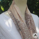 Kaschmirtuch "Kharani" (खरानी) – Beige, handgewebt