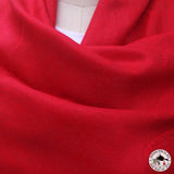 Pashminaschal "Larkya" (लार्क्य) – Rot, handgewebt