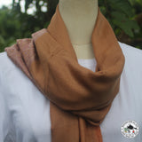 Pashminaschal "Pacheuri" (पचेउरि) – Karamell, handgewebt