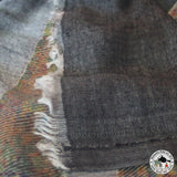 Kaschmirtuch "Samajik" (सामाजिक) – Grau, handgewebt