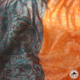 Kaschmirtuch "Chor" (चोर) – Orange, handgewebt
