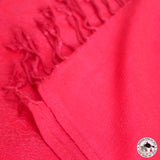 Pashminaschal "Larkya" (लार्क्य) – Rot, handgewebt