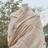 Kaschmirtuch "Mohoriya" – Beige, handgewebt