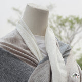 Schal "Kafal" – Beige, handgewebt