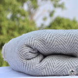 Kaschmirdecke "Nalma" – 100 % Kaschmir, handgewebt in Nepal