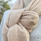 Schal "Nauthar" (नौथर) – Beige, handgewebt