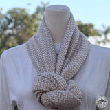 Schal "Armala" – Beige, handgewebt