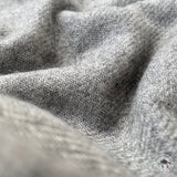 Wollschal "Tansen" (तानसेन) – Grau, 50 % Kaschmir, handgewebt