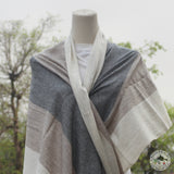 Schal "Kafal" – Beige, handgewebt