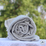 Kaschmirdecke "Nalma" – 100 % Kaschmir, handgewebt in Nepal