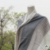 Schal "Kafal" – Beige, handgewebt