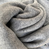 Wollschal "Tansen" (तानसेन) – Grau, 50 % Kaschmir, handgewebt
