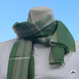 Kaschmirtuch "Hariya" (हरिया) – Grün, 100 % Kaschmir, handgewebt