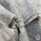 Wollschal "Tansen" (तानसेन) – Grau, 50 % Kaschmir, handgewebt