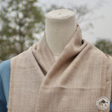 Kaschmirtuch "Mohoriya" – Beige, handgewebt
