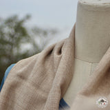Kaschmirtuch "Mohoriya" – Beige, handgewebt