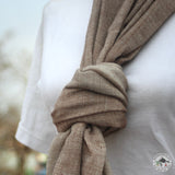 Kaschmirtuch "Archalbot" (आर्कलबोट) – Braun, handgewebt