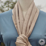 Kaschmirtuch "Mohoriya" – Beige, handgewebt