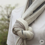 Schal "Kafal" – Beige, handgewebt