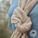 Kaschmirtuch "Mohoriya" – Beige, handgewebt