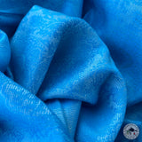 Pashminaschal "Chyama" (च्यामा) – Blau, handgewebt