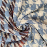 Schal "Dhital" (धिताल) – Blau, handgewebt
