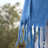 Schal "Pachok" (पाचोक) – Blau, handgewebt