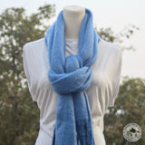 Schal "Pachok" (पाचोक) – Blau, handgewebt