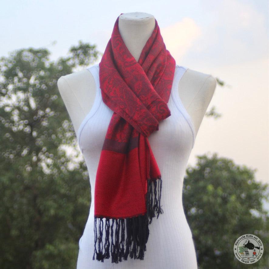 Pashmina Schal "Gulab" (गुलाब) - Namaste Kids Help Shop