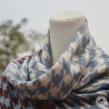 Schal "Dhital" (धिताल) – Blau, handgewebt