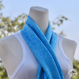 Pashminaschal "Chyama" (च्यामा) – Blau, handgewebt