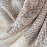 Kaschmirtuch "Mohoriya" – Beige, handgewebt