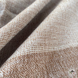 Kaschmirtuch "Archalbot" (आर्कलबोट) – Braun, handgewebt